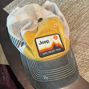 Jeep Yellow and Gray Hat